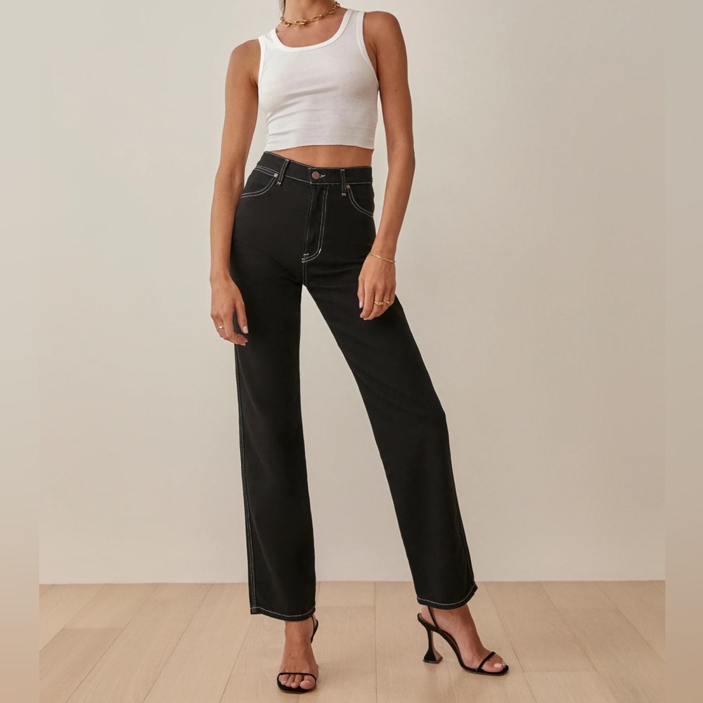 Cowboy High Rise Straight Jeans